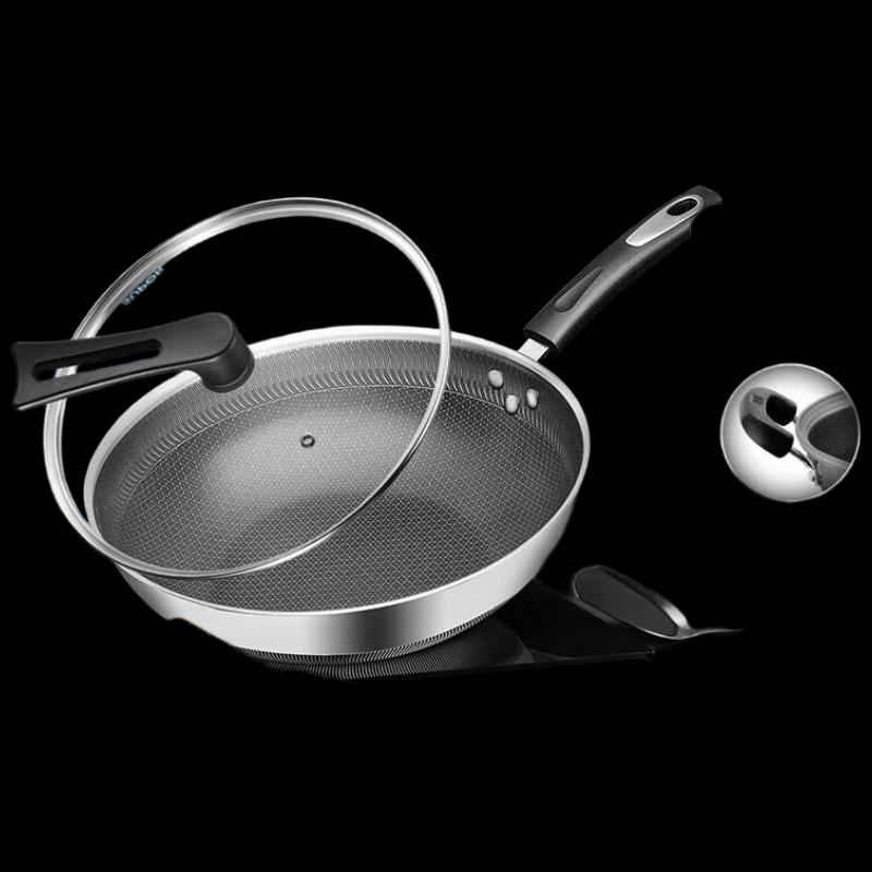 Supor 34cm 316L Stainless Steel Non-stick Wok