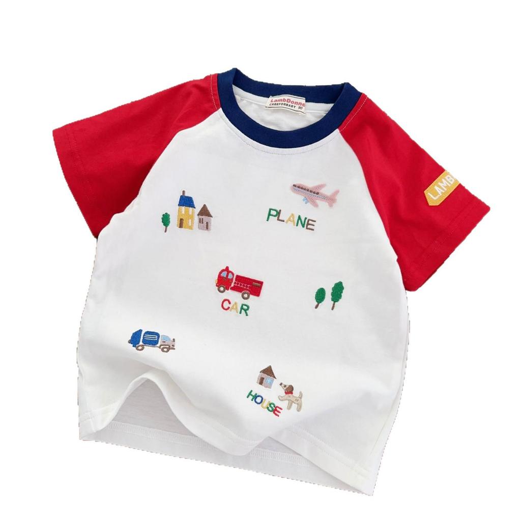 2026 Summer Style Boys' Short-Sleeve T-Shirt for Toddlers and Children