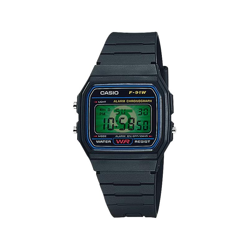 CASIO Customized watch modified series superhero Quartz resin strap unisex color dial F-91W-1