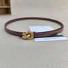 Waist Handmade Leather Belt For Women With Alloy Fastener For Trendy Wear Casual