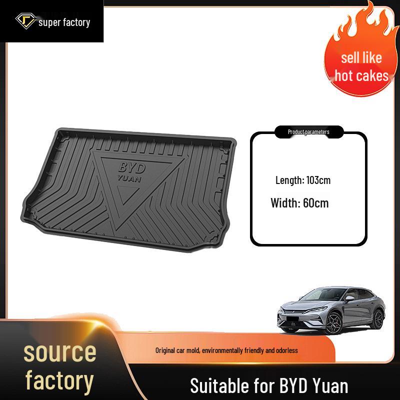 Waterproof & Wear-Resistant Trunk Mat for BYD Yuan PLUS/UP