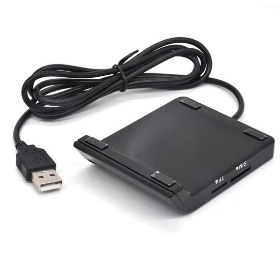 

DM-HC66 USB-считыватель смарт-карт Signature 2 Bank Digital 1,8/3/5V Универсальный Plug-and-Play TF-кардридер без драйверов TF