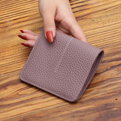 Mini Wallets For Women Soft Real Leather Calfskin Short Wallet First Layer Cowhide Female Billfold