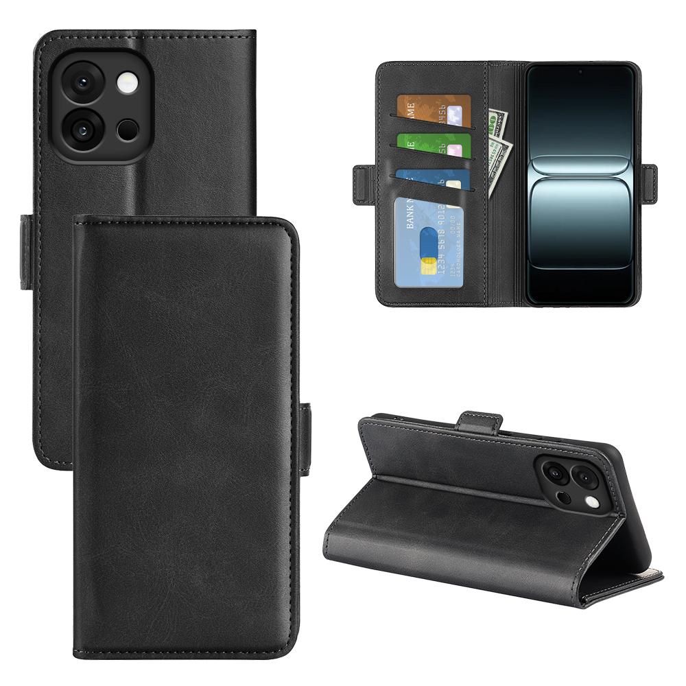 For OnePlus 13T 5G Case Calf Texture Leather Wallet Phone Cover
