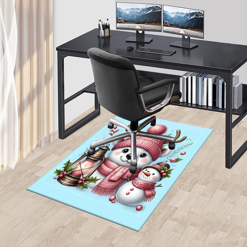 1PC polar bear snowman Extra Large Non Slip Floor carpet, Office, family, Studio   Large Area Rug Indoor Rugs, Bold Statement Piece