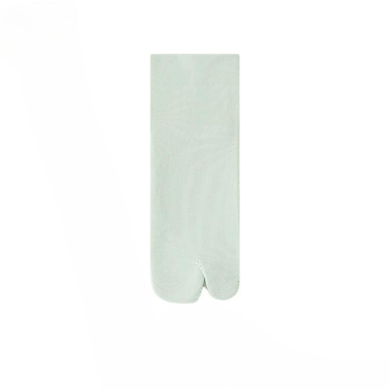 Female Spring and Autumn Thin Boneless Breathable Sweat Absorption In The Cylinder Two Finger Toe Socks