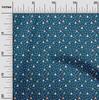 oneOone Cotton Flex Blue Fabric Geometric Sewing Craft Projects Fabric Prints By Yard 40 Inch