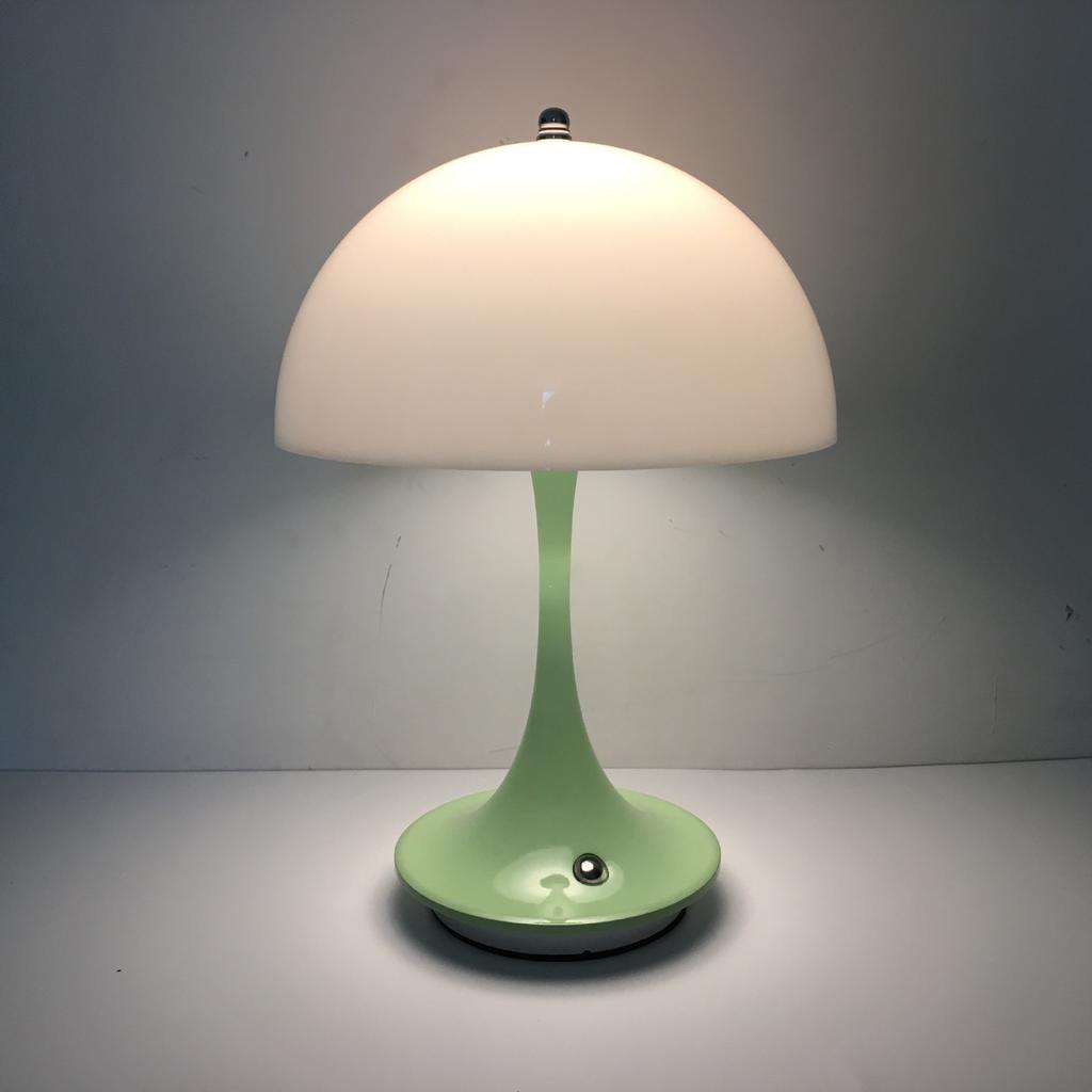 Lampă de masă mică, nordică, retro, de lux daneză, lampă de noptieră pentru dormitor, reîncărcabilă, decorare pentru studiu, lampă de atmosferă pentru sufragerie Mushr