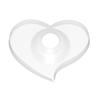 Portable Silicone Sink Faucet Mat Diversion Drain Pad Heart Shape Sink Faucet Splash Plate For Keeping Bathroom Countertop Dry