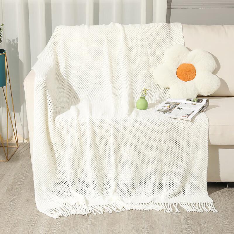 OEING Knitted Nap Throw Blanket 130cm x 230cm