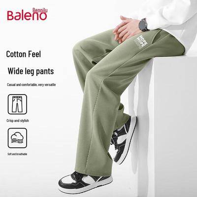 Baleno Herren Schwerstrick Locker Gerade Bein Freizeithose