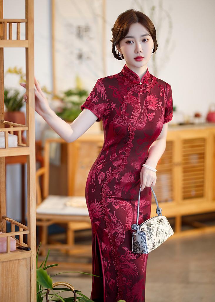 1011 cheongsam improved version retro Republic of China style temperament long old Shanghai sexy and elegant 1111