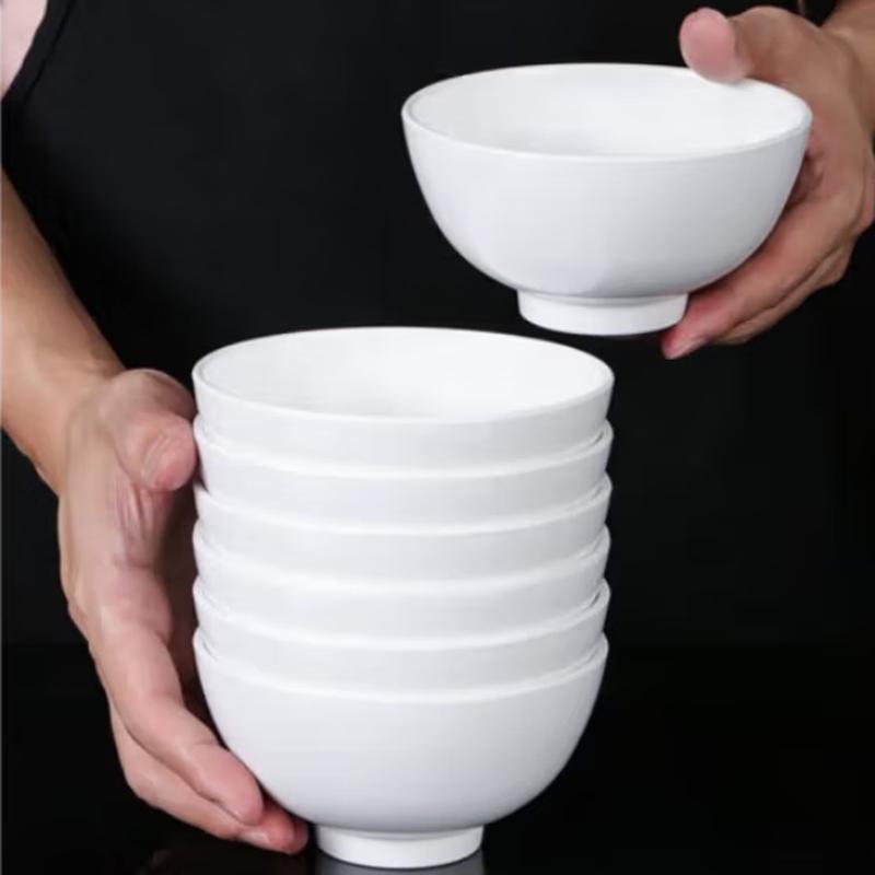 Minai Commercial Melamine Rice & Soup Bowls 4.5 inch (10-pack)