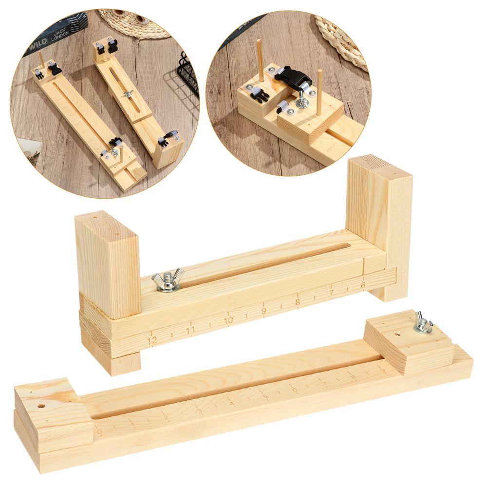 2 Styles Wristband Maker DIY Bracelet Knitting Tool Jig Bracelet Maker Wood Paracord Making Wristband Knitting Tool