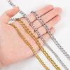 1Meter 2Meter 3mm 5mm 7mm Stainless Steel Curb Cuban Chains Bulk DIY Necklace Bracelet Anklet Jewelry Making Accessory Supplies