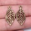 10pcs Tree Leaf Charms Pendant Antique Bronze Silver Color Pendants DIY Crafts Making Findings Handmade Tibetan Jewelry