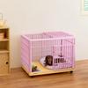 Indoor Dog Crate for Medium Small Dogs Pet Playpen with Escape-Proof Lock Portable Puppy Cage Home Training Kennel Carrier