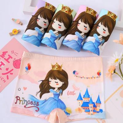 Girl's Cartoon Printed Boxer Shorts, Daily Wear