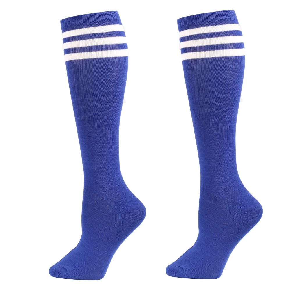 Unisex Compression Socks Football Socks Non-slip Long Tube Knee High Stockings Socks Striped Soccer Socks Running Sports Socks