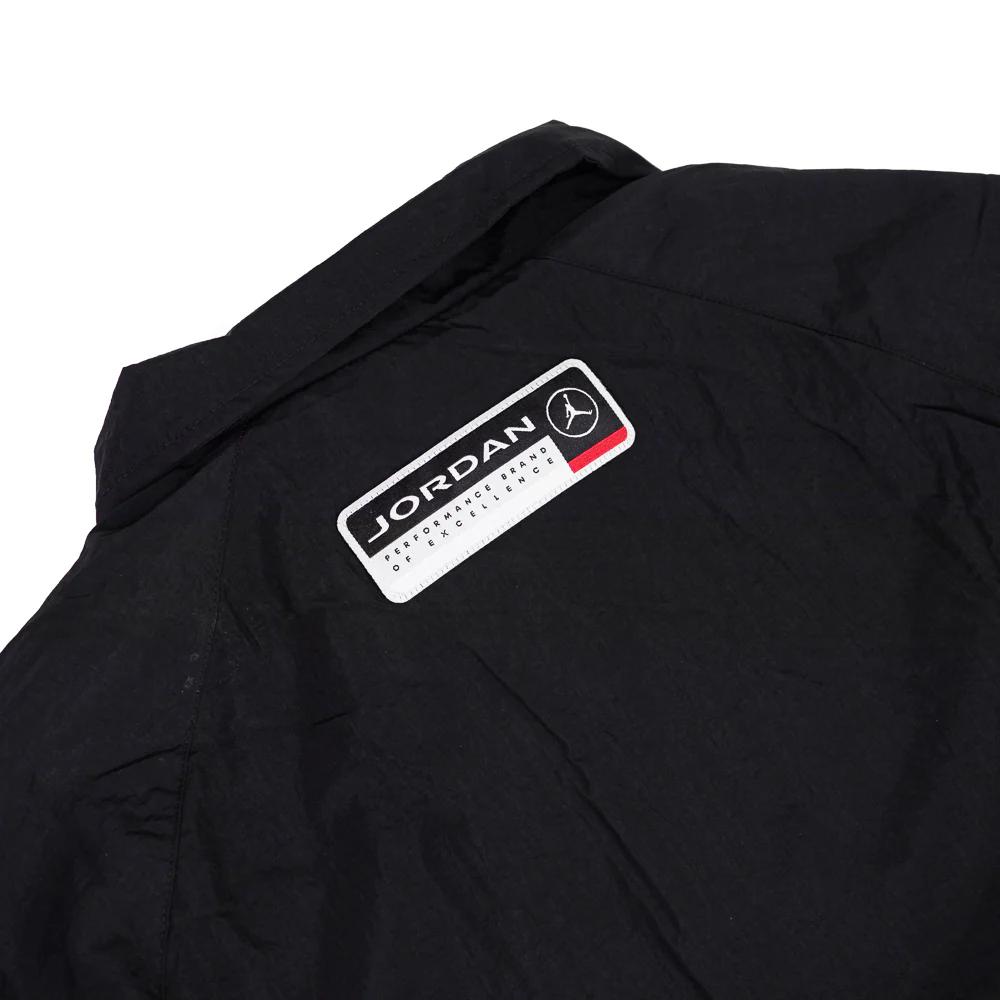 Jordan Polo Print Single-Breasted Long Sleeve Coach Jacket Men jackets Black HF9331-010