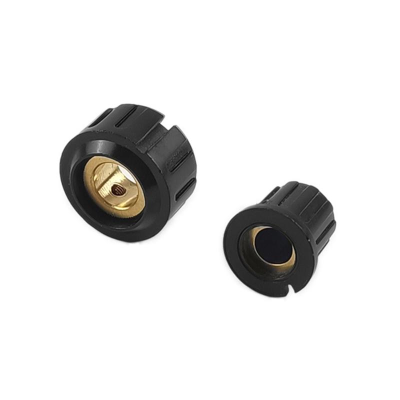 2Pcs Plastic Potentiometer Knob Replacement Guitar Volumes Control Rotary Knob Knurled Shaft Hole Amplifier Knob