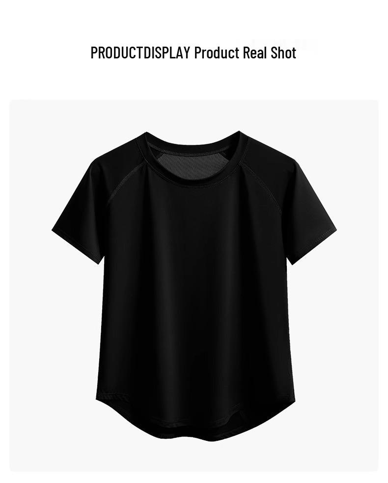 Women's Quick-Dry Mesh Yoga & Running Set: Breathable Short Sleeve Top