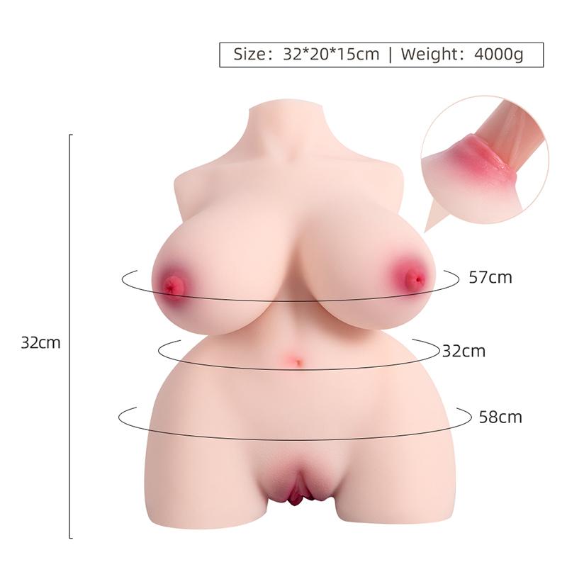 Real Silicone Vaginal Masturbation Sex Toys Anal Vaginal Double Channel Realistic Gay Sex Toys