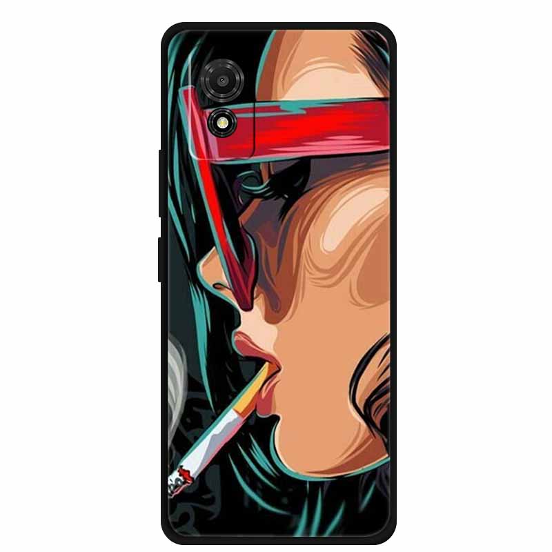 Für TCL 501 Hülle Luxus Mode Weiches TPU Schutz Silikon Handyhülle für TCL 501 T433D Rückseitenabdeckungen TCL501 etui Fundas 6.0"