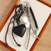 David Statue Bag Charm With Pearl Chain For Fashion Accessories
