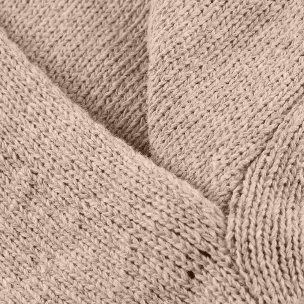 Women's Fashion Winter Warm Solid Color Sweater Cross Loose Knitted Sweater