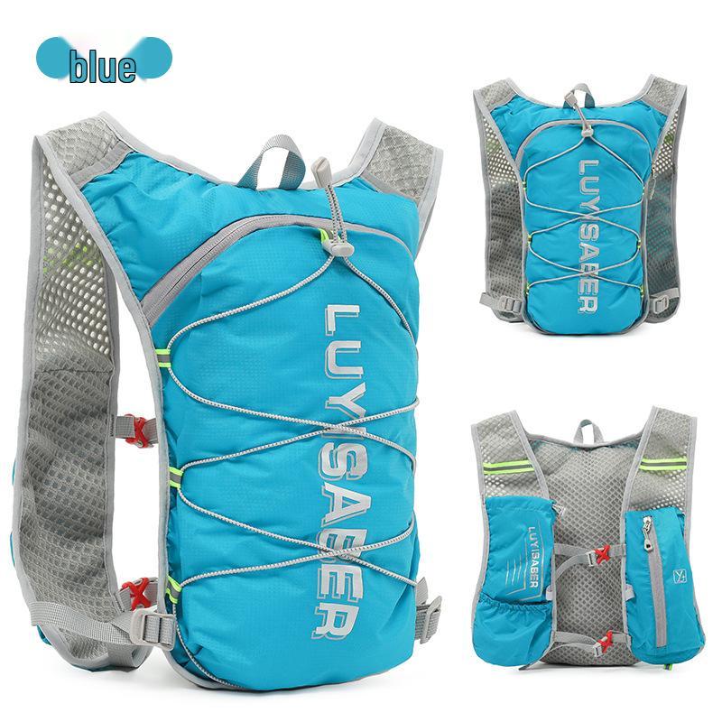 Waterproof Cycling and Ski Backpack - Lightweight Double Shoulder Bag for Outdoor Sports & Marathon Running Under 20L Single Bag циан