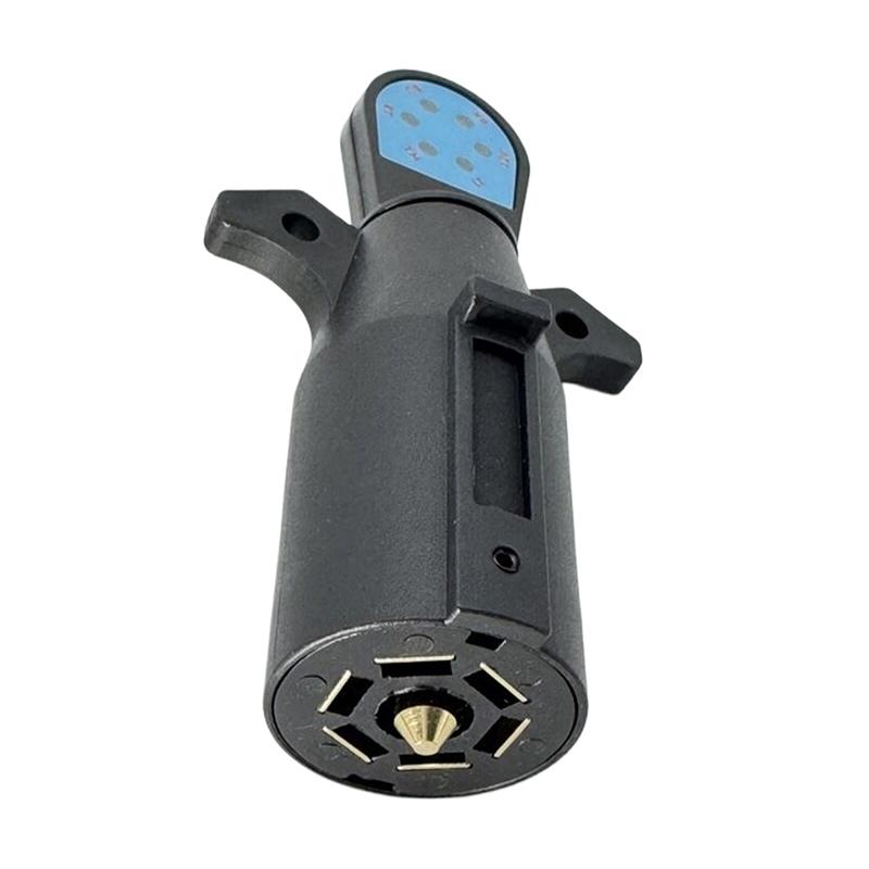 Тестер сигнала прицепа RV US 7-контактный для трактора, грузовика, прицепа 7-контактный штекер-тестер для диагностики, круглый штекер-адаптер