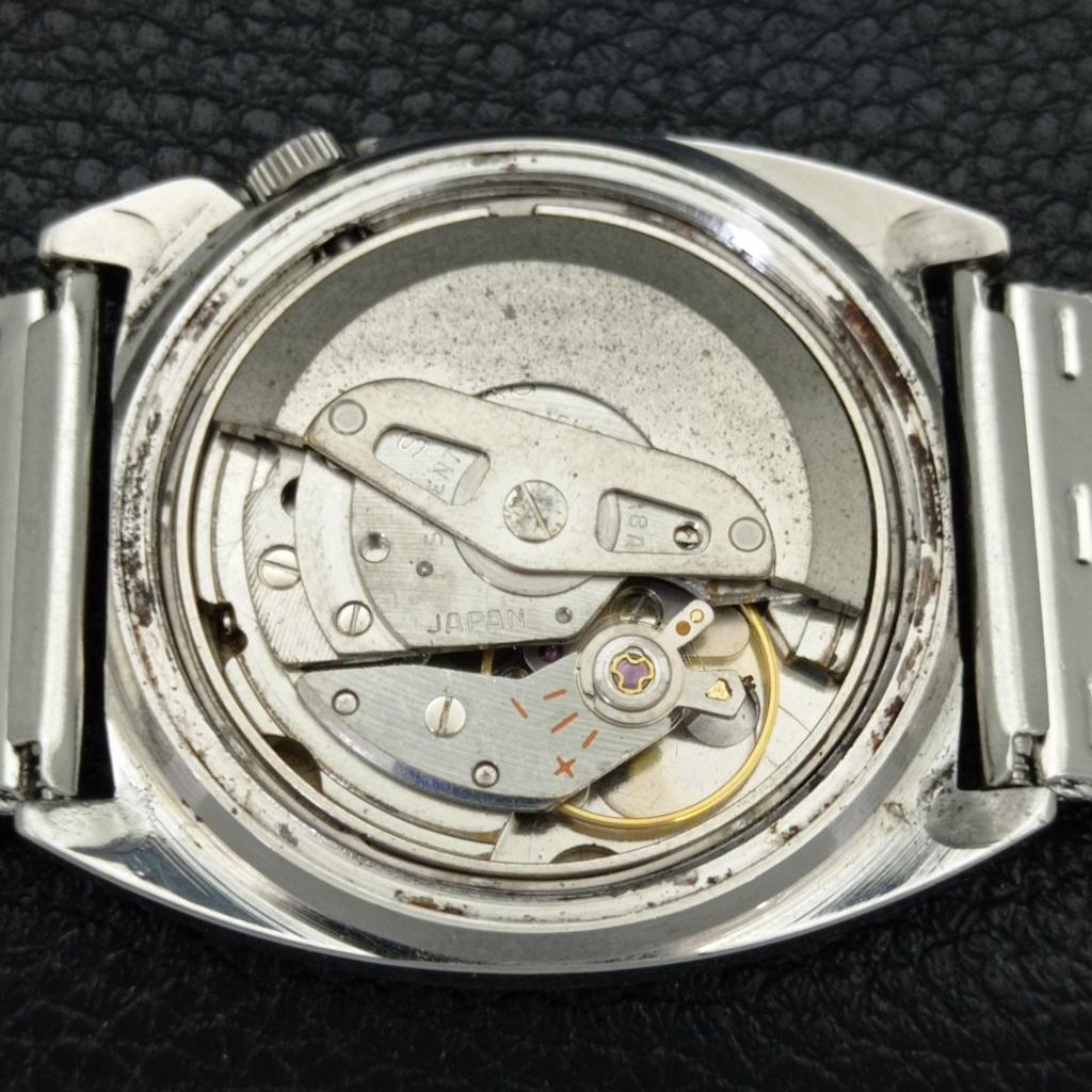 JAPAN VINTAGE SEIKO 5 AUTOMATIC 6118A MENS BLACK COLOR DIAL WATCH a701671-5 R206c-a701671