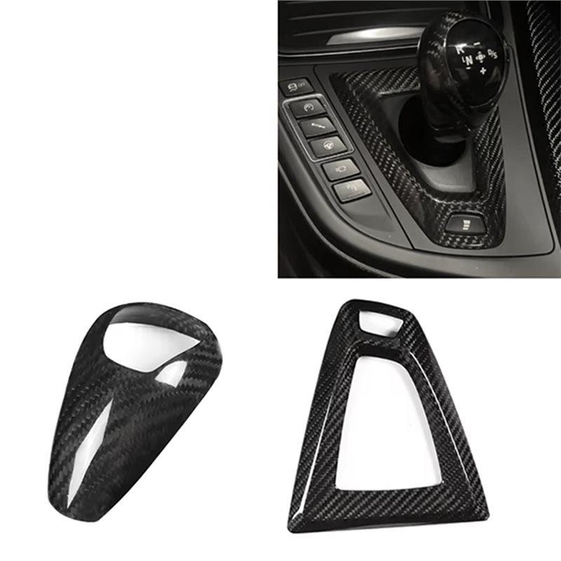 Powerful Panel Carbon Fiber Sticker For BMW M2 M3 M5 F80 F87 F82 Gear Shift Knob Trim Car Interior Accessories LHD