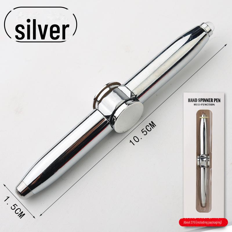 Rotierender Leuchtender Dekompressions-Metall-Finger-Kreisel-Kugelschreiber