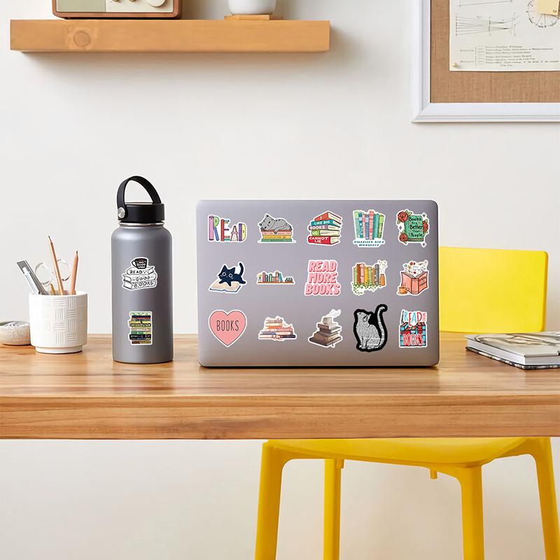 50PCS Diary Stickers for Reading Book Scrapbook DIY Notebook Journal Aesthetic School Stationery Supplies for Students