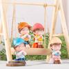 Micro Landscape Decoration Cute Cartoon Wishing Couple Boy Girl Plastic Figure Office Desktop Car Decoration