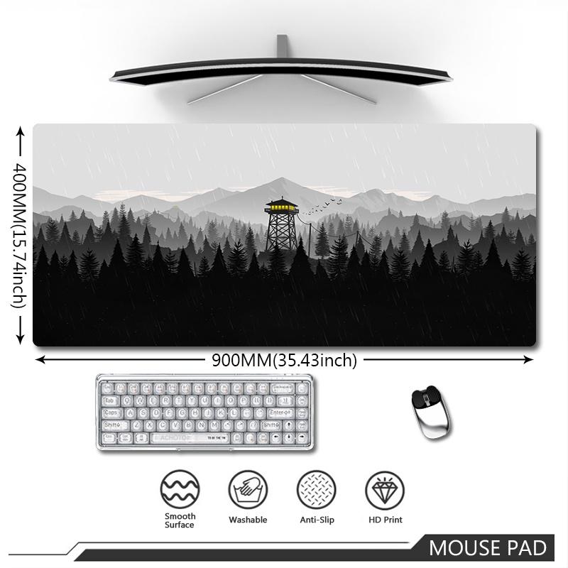 Original Large Mousepad Deep Forest Firewatch Mouse Pad Gaming Keyboard Mouse Mat Speed Waterproof Notebook Office Carpet Mats