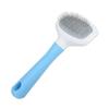 Blue and White Series Pet Grooming Comb Set: Detangling Knife, Fluffy Comb, Button Comb