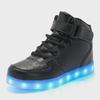 Gold and Silver LED High-Top Shoes - Colorful Flashing Light Shoes for Adults In Large Sizes