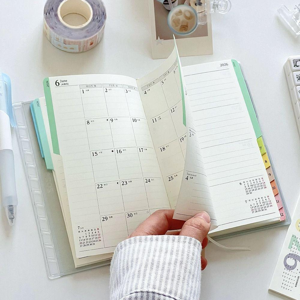 220 Pages 2026 Planner PU Leather To Do List Notepad New Appointment Book  School Supplies