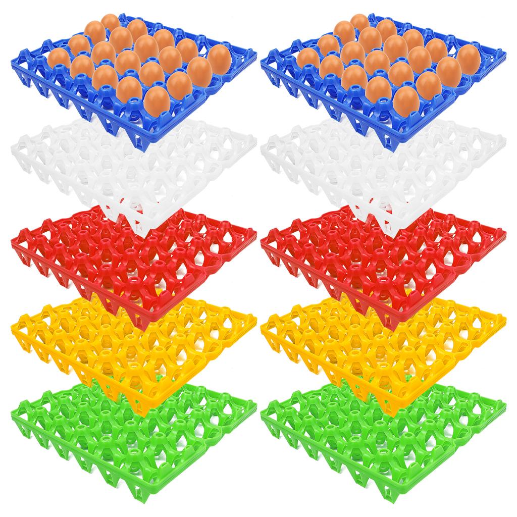 10 Pak Bulk Eierdozen Plastic Eierbakken Eierkratten Plastic Eierdozen Voor Thuis Kippenhouders