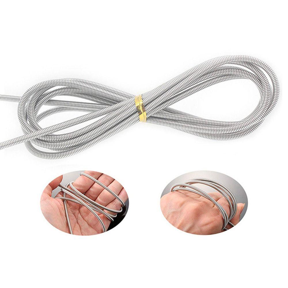 Stainless Steel 61" Pipe Brushes Blue Hose Cleaner Brush Metal Pipe Cleaner Brush  Fish Tank