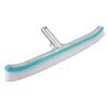 18in Swimming Pool Brush Plastic Nylon Stainless Steel Cleaning Tool for Wall Floor Lake Blue
