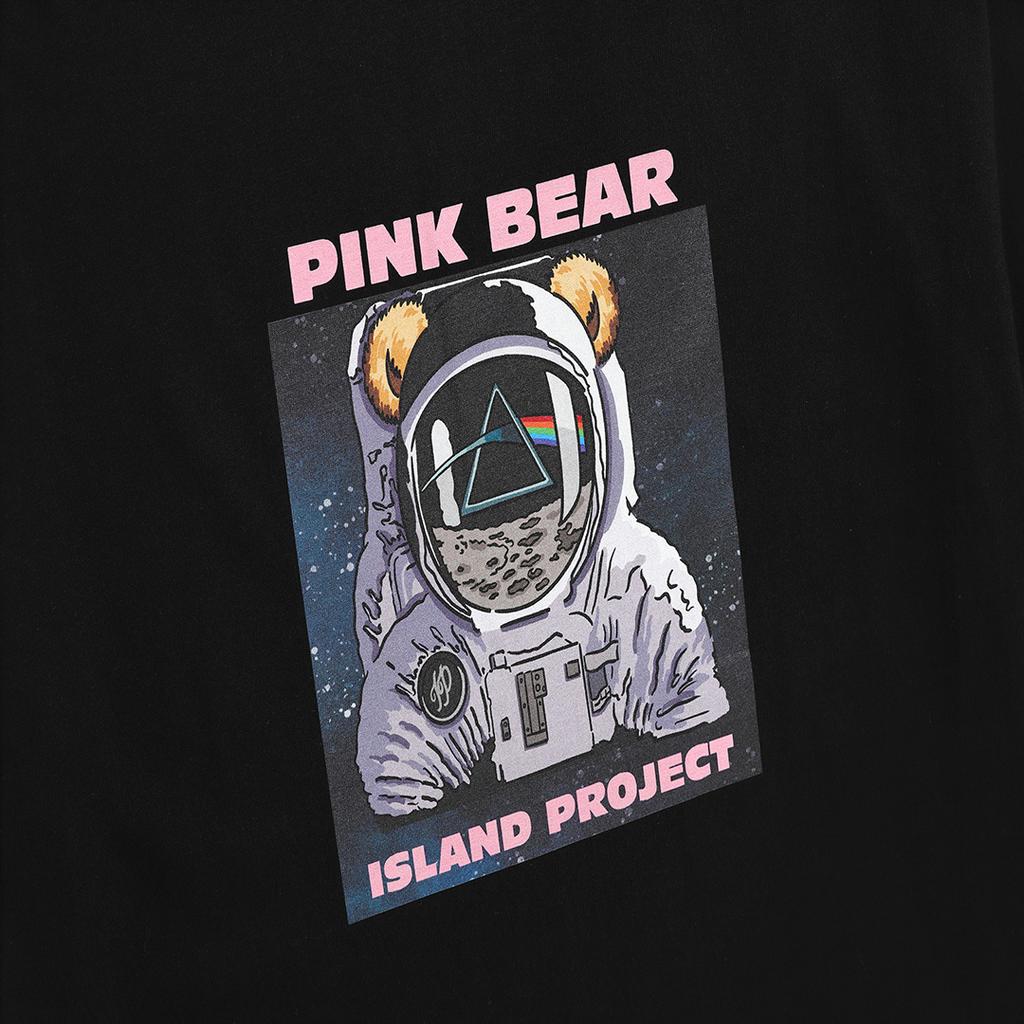 Aillaendeupeulojegteu Pink Bear T-Shirt - Black