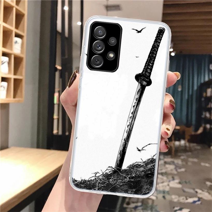 Rurouni Kenshin Anime Soft Phone Case For Samsung Galaxy A52 A42 A32 A12 A22 A51 A50S A30S A20S A10S A71 A41 A31 A21S A40 A20E A