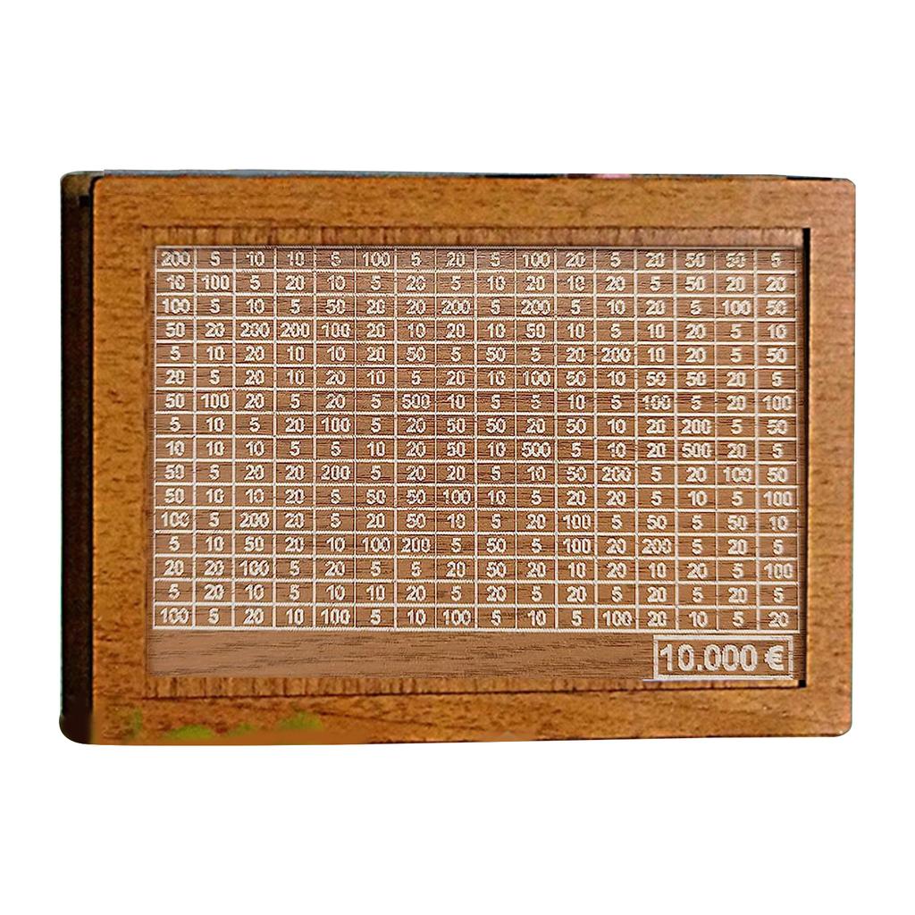 Wood Piggy Bank Save Money Box Decorative Household Organization Box for Home School Office Bedroom Dormitory Decoration