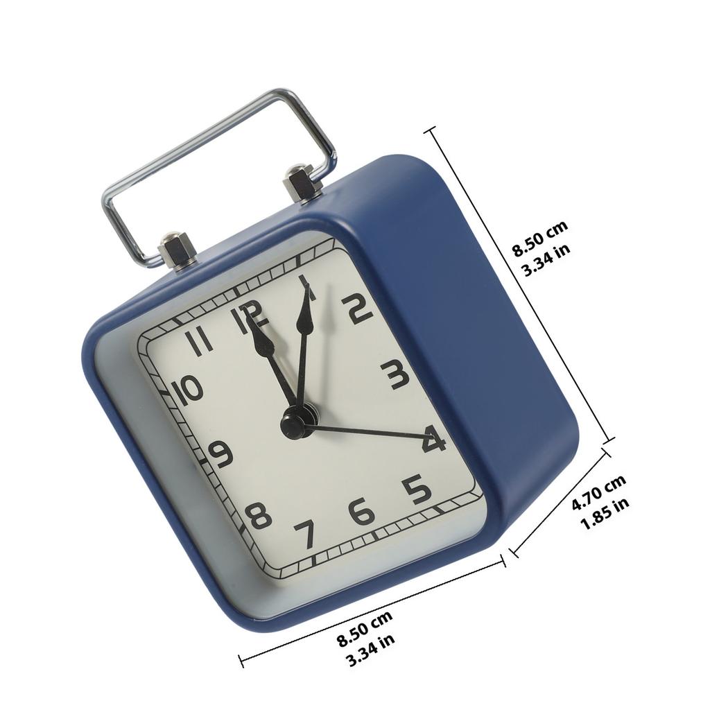 Premium Silent Desktop Alarm Clock Operated for Bedroom Family Home Decorative Table Clock Modern Chic Design