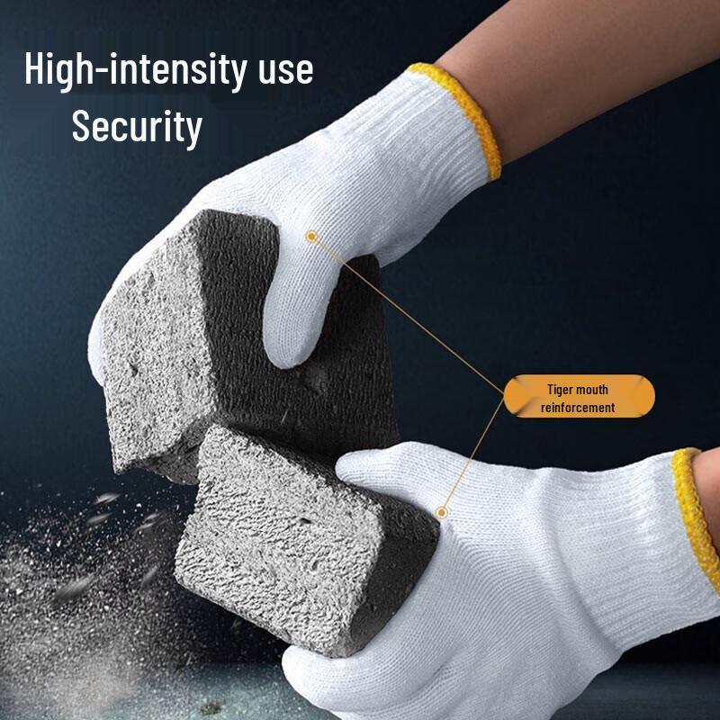 Thick Cotton Yarn Work Gloves