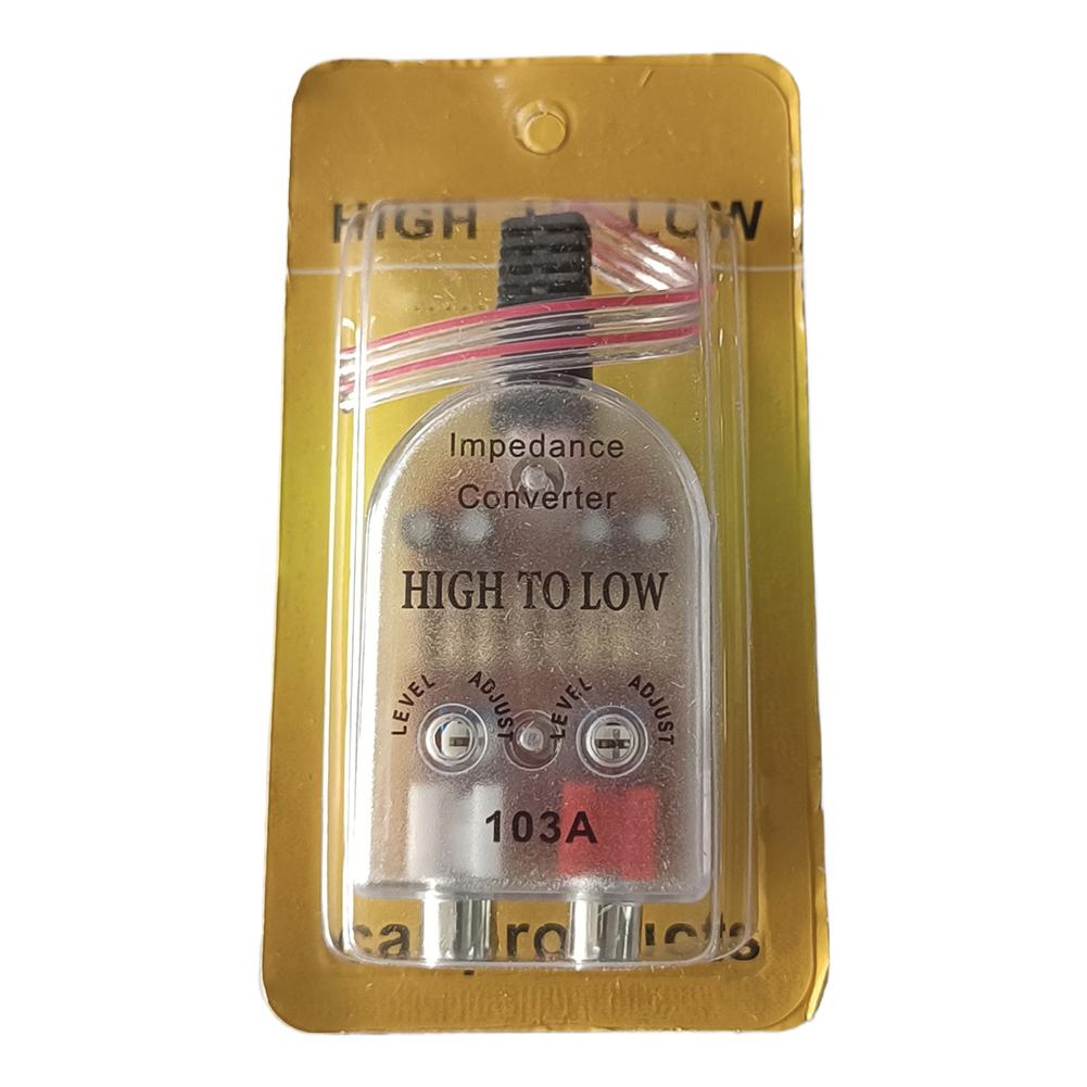 1-5 szt. Car Audio Konwerter Impedancji Audio Wysoki do Niskiego RCA Linia Subwoofer Gadżety Samochodowy Głośnik Niskie Wyjście Filtra Audio Akcesorium